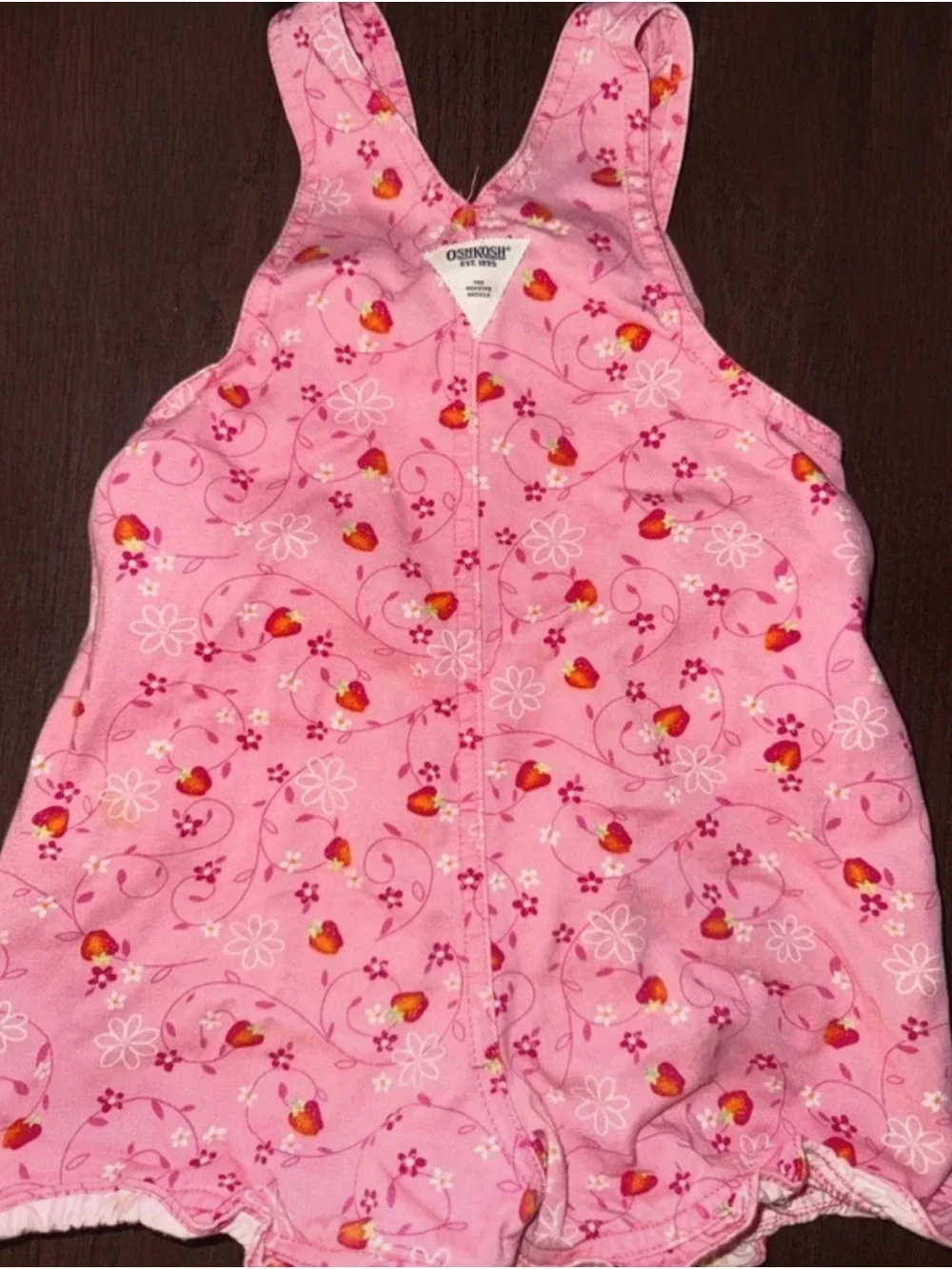 Oshkosh Vintage Pink Overall Shortalls